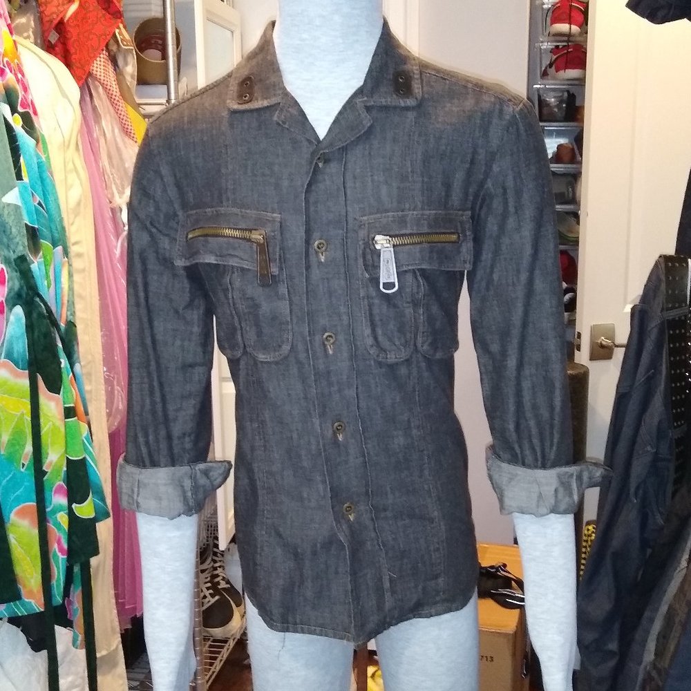 D&G Long Sleeve button down Denim shirt